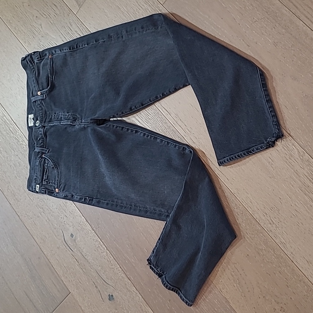 Citizens of Humanity Jeans Women's sz 28 Black Premium Vintage Button Fly Denim